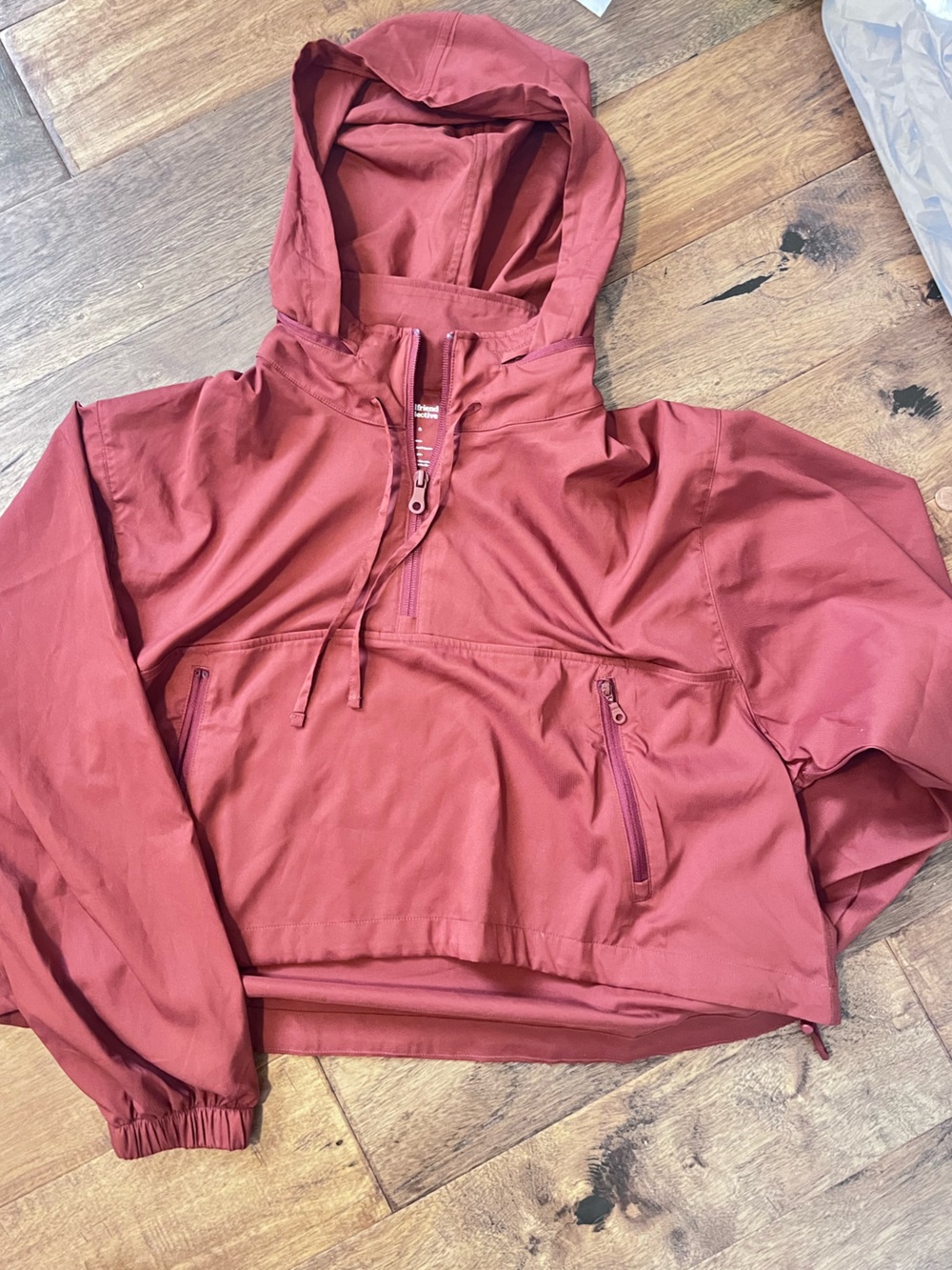 Girlfriend Collective Half Zip Windbreaker